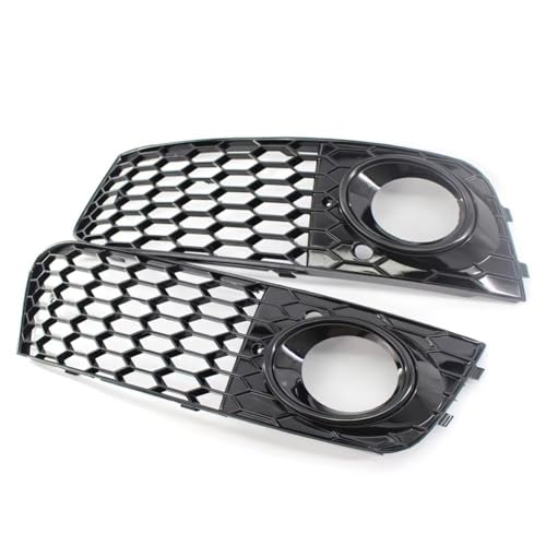 Grille antibrouillard pour A4 B8 2008-2012 | Paire de caches pare-chocs avant nid d'abeille 8KD807682
