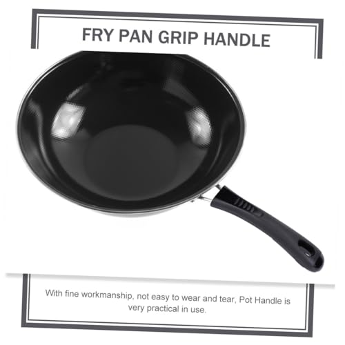 Mobestech Detachable Anti-Scald Pot Handle Replacement Grip for Wok Frying Pan Cookware with Ergonomic Long Design and Heat-Resistant Material for Kitchen Use
