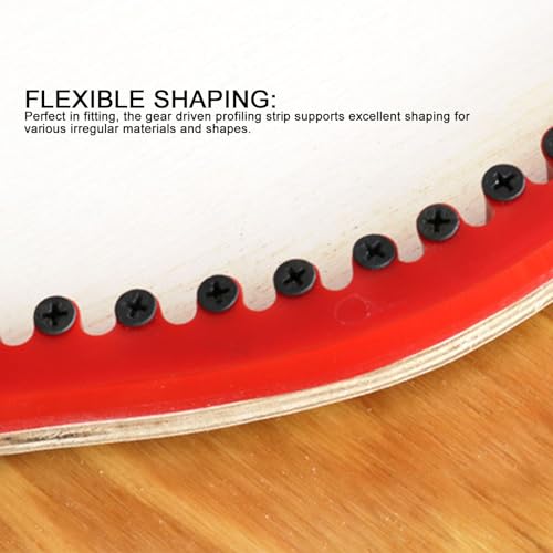 Woodworking Profiling Strip 78inch Gear Driven Flexible Curve Guide Curved Template Tool for Transferring Curved Patterns
