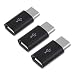 Produktbild kwmobile USB-C 3.1 zu Micro-USB Adapter - Zubehör kompatibel mit Apple LG Microsoft Lumia Huawei Google Nexus Oneplus HTC Huawei Handys Tablets - Schwarz