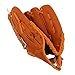 PVC Brown Baseball Pitcher Mitt, Sport Baseball Gloves for Training, Lightweight Durable Catching Glove with Comfort Fit for Children and Adults, Outdoor Baseball (11.5 Inch)