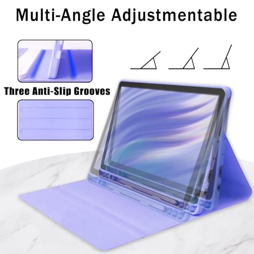 XCHYTECHER Keyboard Case for Amazon Fire HD 10/10 Plus 2021/2023 10.1 inch (11/13th Gen),Rechargable Detachable Keyboard with Type-C Charging Port Cover for Tablet (Lavender Purple) by XCHYTECHER - Image 5