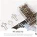 SEWACC 40Pcs Cross Shape Bible Paper Clips Memo Clamps for Office School Unique Design with Finish for Organizing Documents Crafting