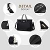 Sac Fourre-Tout Pour Ordinateur Portable 15 Pouces, Sac à Bandoulière Pour Ordinateur Pour Femme, Sac à Main élégant Pour Le Travail et Les Voyages (Noir) #3
