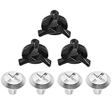 Generisch Helmvisierschrauben Ersatzset Dirtbike Helm Schrauben 7 Stück Abs Kunststoff Metall Schwarz Silber Motorradzubehör Offroad Helm Reparatur
