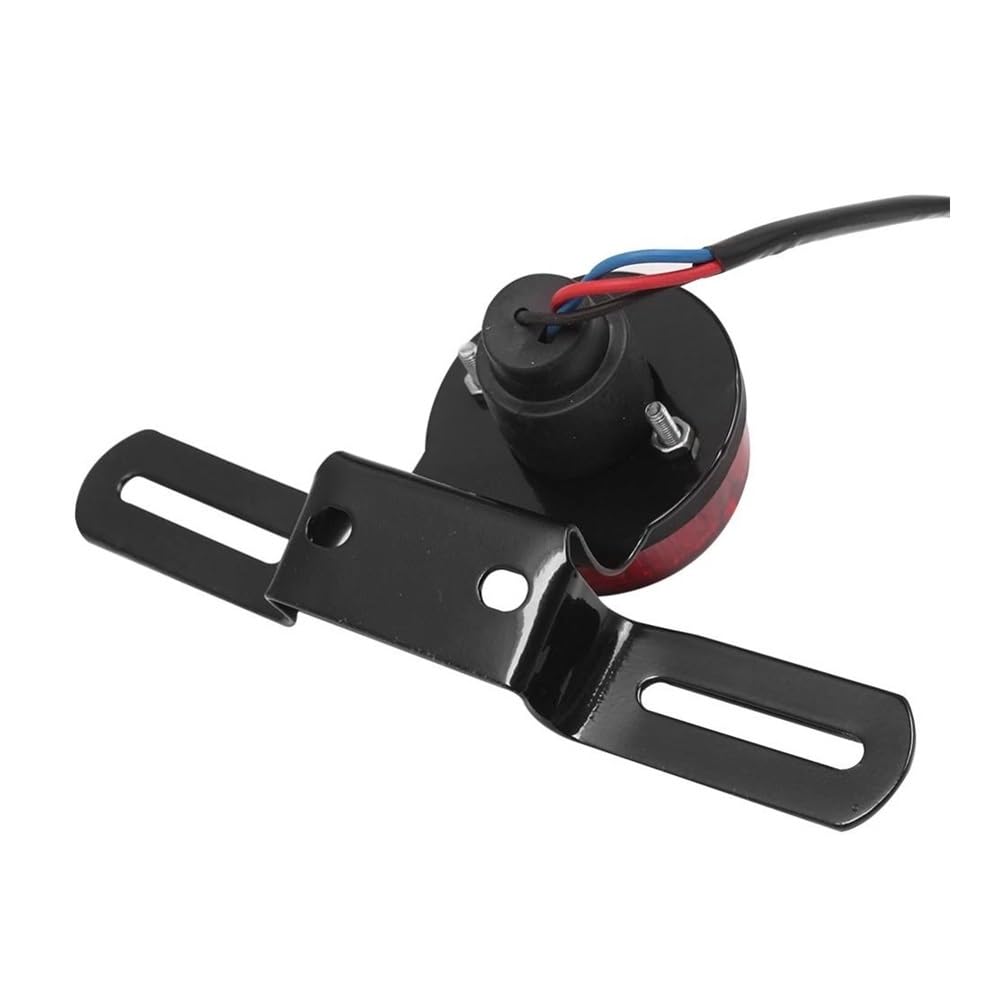 Luce di Stop Posteriore Universale per Moto con Supporto per Targa Stop Luci Freno