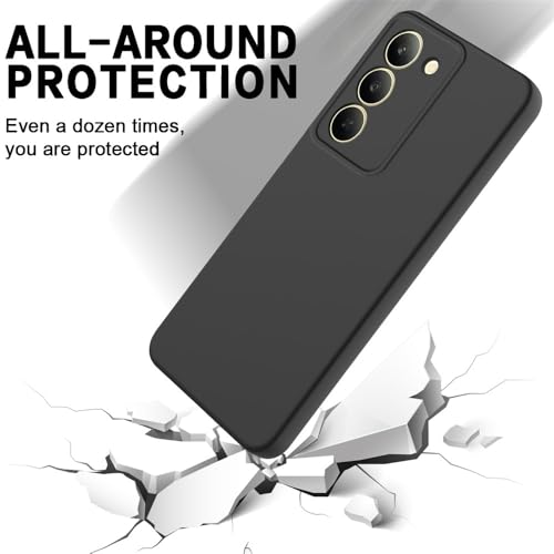 Image of Back Cover for Mi Redmi 15 5G | Full Camera Protection | Premium Liquid Silicon Case | Flexible Bumper Case for Mi Redmi 15 5G (Black)