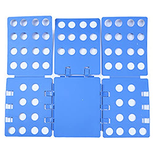 Tablero Plegable de Plástico,Carpeta de Ropa para Adultos,Carpeta de Ropa,Tabla para Doblar Ropa,Doblador de Ropa,Tablero Plegable de Camiseta,Fácil y Rápido de Doblar La Ropa, Azul Cover