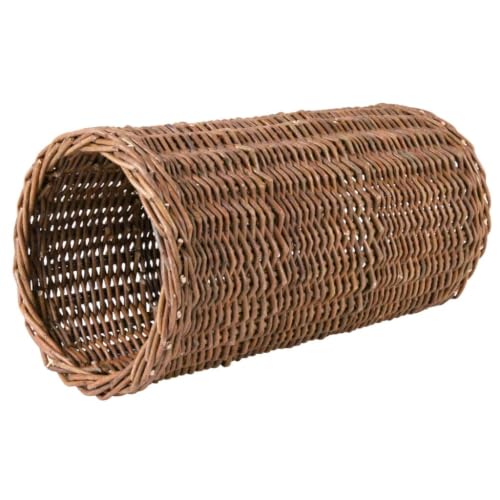 TRIXIE Willow Tunnel for Small Animals – Natural Hideaway & Play Tunnel from 100% Natural Materials – Untreated Wood for Rabbits & Guinea Pigs – ø 20 × 38 cm