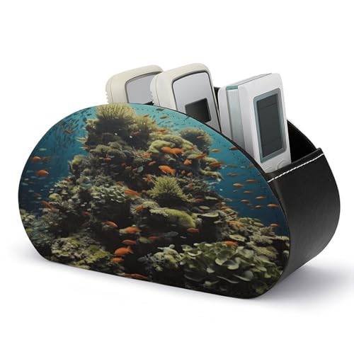 Support de télécommande Biodiversity en cuir synthétique pour libérer de l'espace sur le bureau