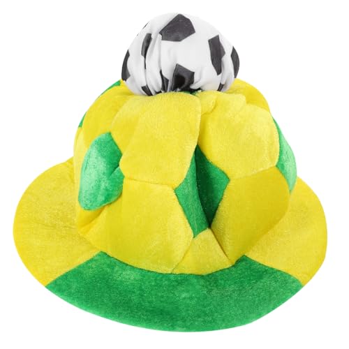ERINGOGO Football Pattern Cheer Cap for Soccer Fans Vibrant Headdress for Festivals Parties Live Events Unique Football Hat Decoration for Game Day Birthday Present