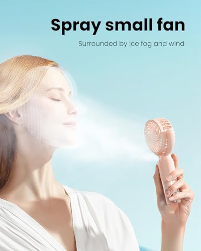 Gaiatop Mini Portable Fan with Mist Spray - Image 2 of 7