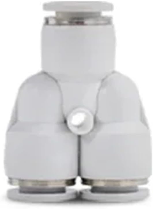 Pneumatic Connectors Hose Fittings PU PY PE White Joint Pipe 4mm/6mm Quick Connector 1Pcs(PK,4mm)