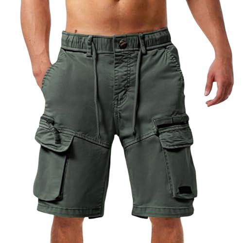 Short cargo vert pour homme fini la ceinture qui serre en taille M