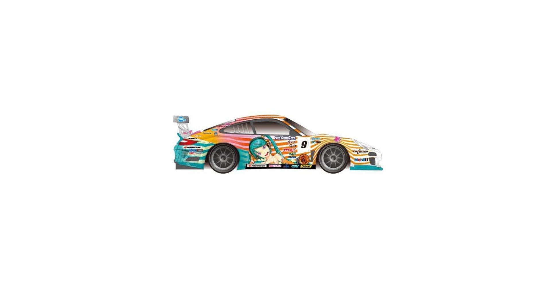 Amazon.com: 1/24 No.1 Porsche 911GT3R Miku XGSR Porsche RD.5