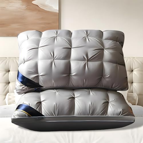 Set 2 Almohadas de Pluma Sintética Tamaño Queen