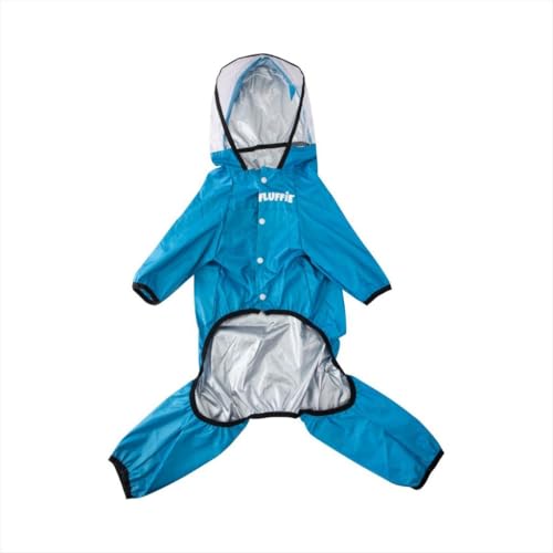 Capa de Chuva para Cachorros - Fluffie Cor:Vermelho (Azul)