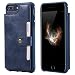 Produktbild Leichter Regen vor dem Fenster Handy Fall einfache Mode iPhone Serie Ledertasche Aufbewahrungstasche mit Lanyard (Color : Blue, Size : 7)