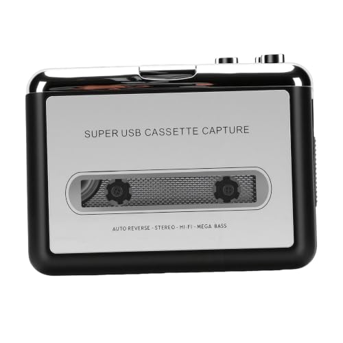 Reproductor de cassette USB portatil conversor MP3 auto-reverse 5