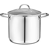 Stainless Steel Stockpot with Tempered Glass Lid 16 Quart,...