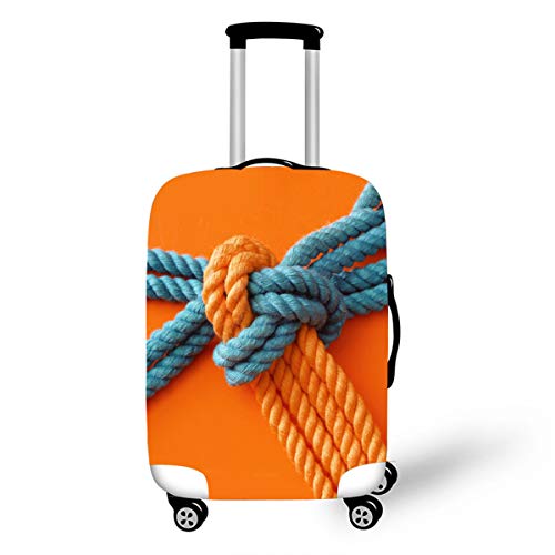 Surwin 3D Elastica Proteggi Valigia Suitcase Luggage Cover Coperchio di Protezione Antipolvere Lavabile Copertura Viaggio Proteggi Bagagli Coprire (Nodo di canapa,XL (30-32 pollici))