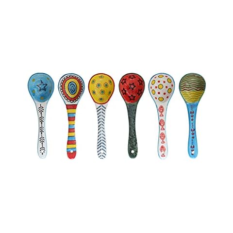 heart & home Ceramic Soup Spoons Set of 6 Cover
