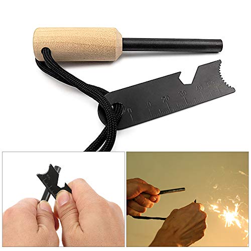 Loijon Conjunto de ferramentas de pederneira ao ar livre Ferramentas de emergência para maçarico de