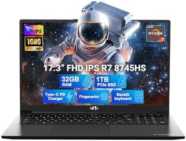 Nimo 17.3 Gaming Laptop (Ryzen 7 8745HS, 32GB, 1TB)