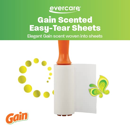 Image of Evercare Pack of 6 Gain Scented All-Purpose Lint Roller Refill Rolls, 60 Sheets Each