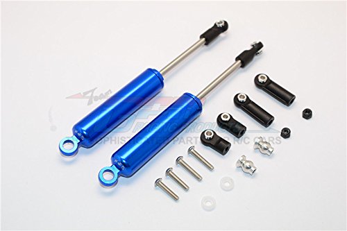 Kit Di Ricambi In Alluminio GPM Per SMT10 Grave Digger (AX90055) E Max-D (AX90057) - Supporto Posteriore Grigio Argento (2 Pezzi)