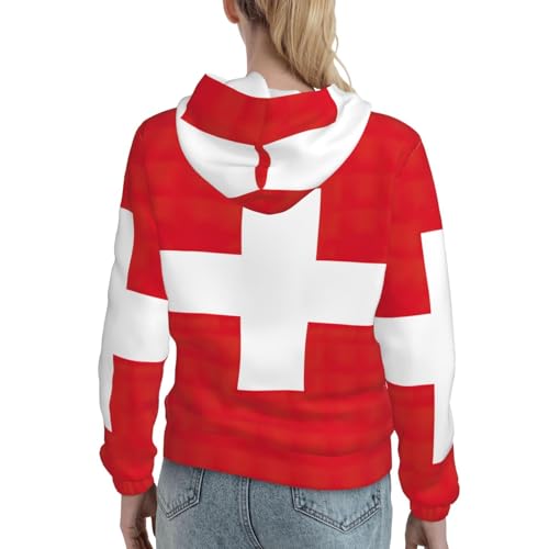 Sweat à capuche suisse femme pull doux et extensible pour ne plus avoir froid