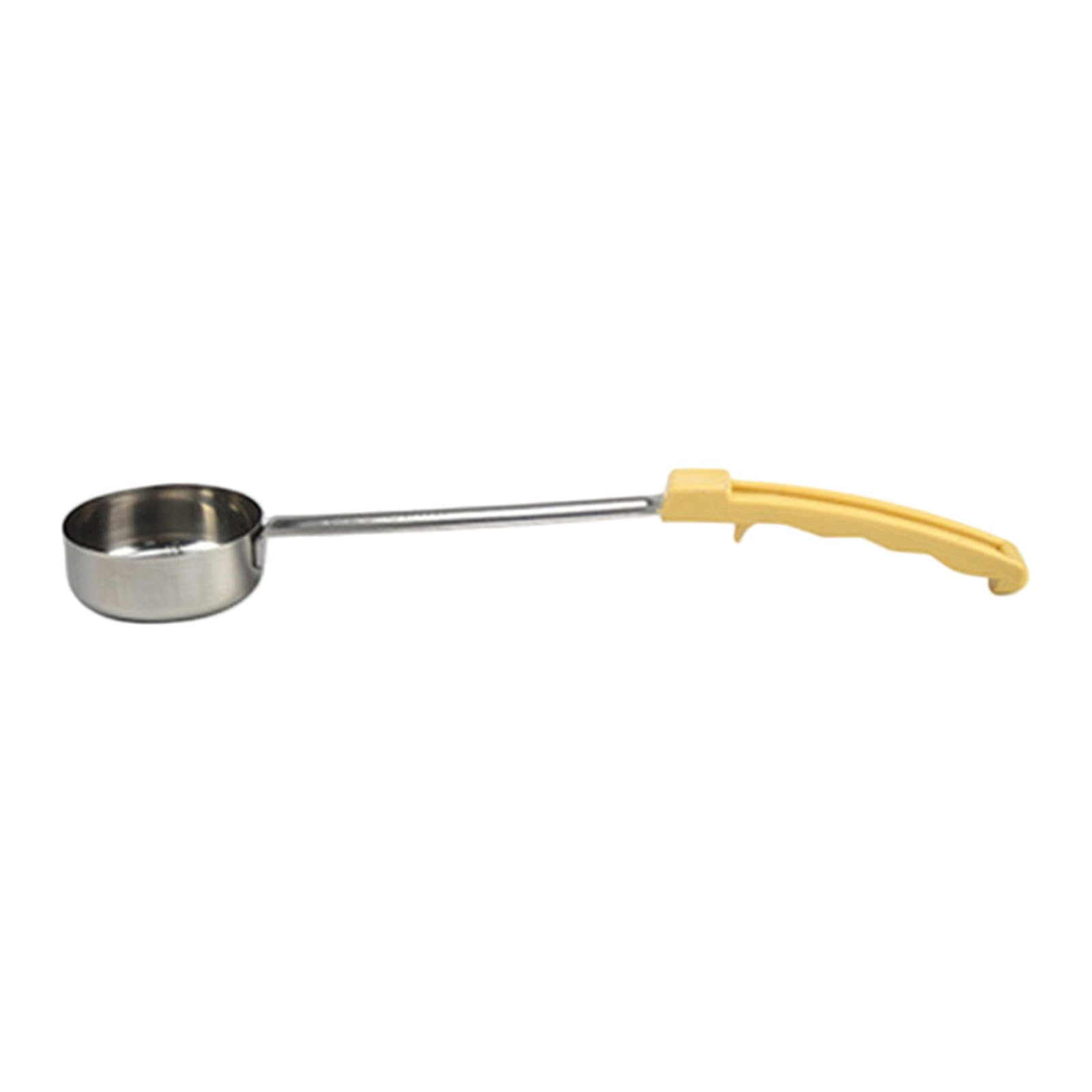 Mekalero Kitchen Essential Stainless Steel Portion Spoon with Ergonomic Handle Kitchen Tool for Precises Condiment Measuring Slip Handle Sauce Tool