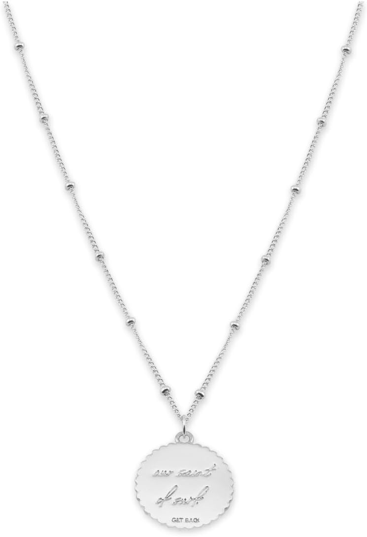 Get Back Necklaces | St. Christopher Satellite Coin Necklace