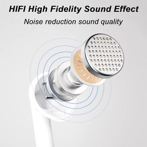 iPhone Headphones (3rd Generation) 2024 Latest Version Wireless Bluetooth Earbuds with Fast Charging Case, Leisure/Running/Fitness (Touch Control,Sweat and Water Resistant) 100% Up to 25+ Hours of Use