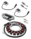 Ignition Stator Kit with Coil Voltage Regulator and Spark Plugs Compatible with Kohler 20-26HP KT600 KT610 KT620 KT725 KT730 KT735 KT740 KT745 KT Series Engines