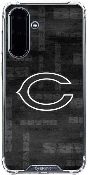 Skinit Clear Phone Case Compatible with Galaxy A36 5G - Officially Licensed NFL Chicago Bears Black & White Design