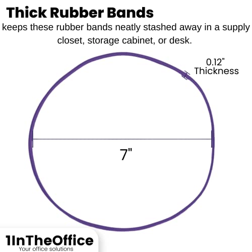 Image of 1InTheOffice Large Big Rubber Bands, 24 /Pack (48 bands)