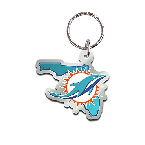 Porte-clés Miami Dolphins NFL WinCraft pour les fans de football américain