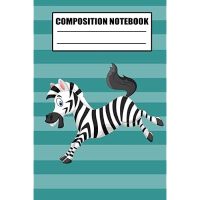 Compostion notebook: Compostion notebook/ Journal For Kids, men and kids cute Zebra Gift notebook Zebra, 120 blank Pages, 6x9 Inches Matte Finish