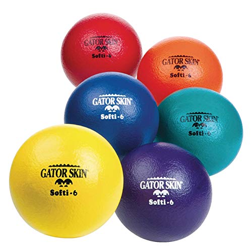 S&S Worldwide W4794Og Gator Skin Softi Ball-Orange, 6 Inch #TOP2