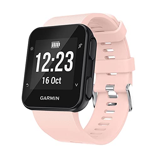 MURVE Correa deportiva de silicona para reloj inteligente Garmin Forerunner 30 35, transpirable, accesorios impermeables, talla única, Ágata
