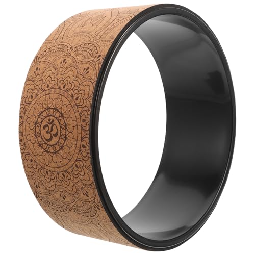 Veemoon Pu Soft Tpe Yogarad Dehnungsrad und Rückenrolle Kompakt Tragbar für Yoga Pilates Rückendehnung