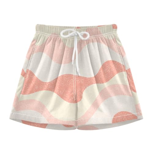 Swim Shorts for Boy Little Boys Lightweight Inseam Boys Bathing Suit Lined Children Fashion Wavy Ocean