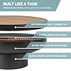 DENKOE 32 Inch Round Fire Pit Table with Fire Pit Grill, Extra Thick, Heavy Duty Fire Bowl, Deep Outdoor Firepit, Wood Burning Firepits for Outside Patio, Backyard Fire Pits, Large BBQ Pit #1