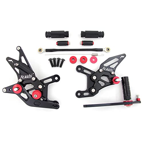 Repose-pieds réglables pour moto YZF R1 2009-2014 noir