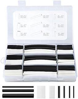 Heat Shrink Tube Kit, Eventronic 310Pcs 3: 1 Dual Wall Adhesive Lined Heat Shrink Tube with 7 Size, 2 Color (Black, White)