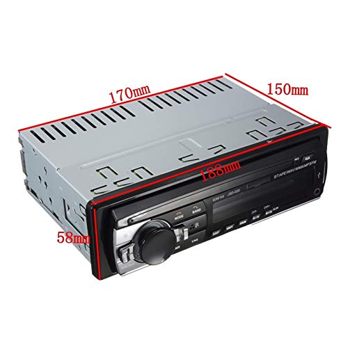 Heartwarming Shop 24V車のステレオオーディオBluetooth 1 DIN Car MP3マルチメディアプレーヤーUSB MP3 FMラジオプレーヤーJSD-520リモコン