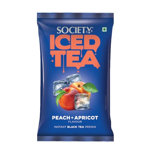 Image of Society Iced Premix Tea Peach Apricot Black 100g- Pack of 5 (Total 500g)