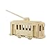Produktbild Georgie Porgy 3D Holz Puzzle Tram Modell Woodcraft Baukasten Kinder Spielzeug (JP268 Tram 34pcs)