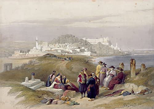 Poster Jaffa Ancient Joppa David Roberts - Toile grand format 50x70 pour mur vide
